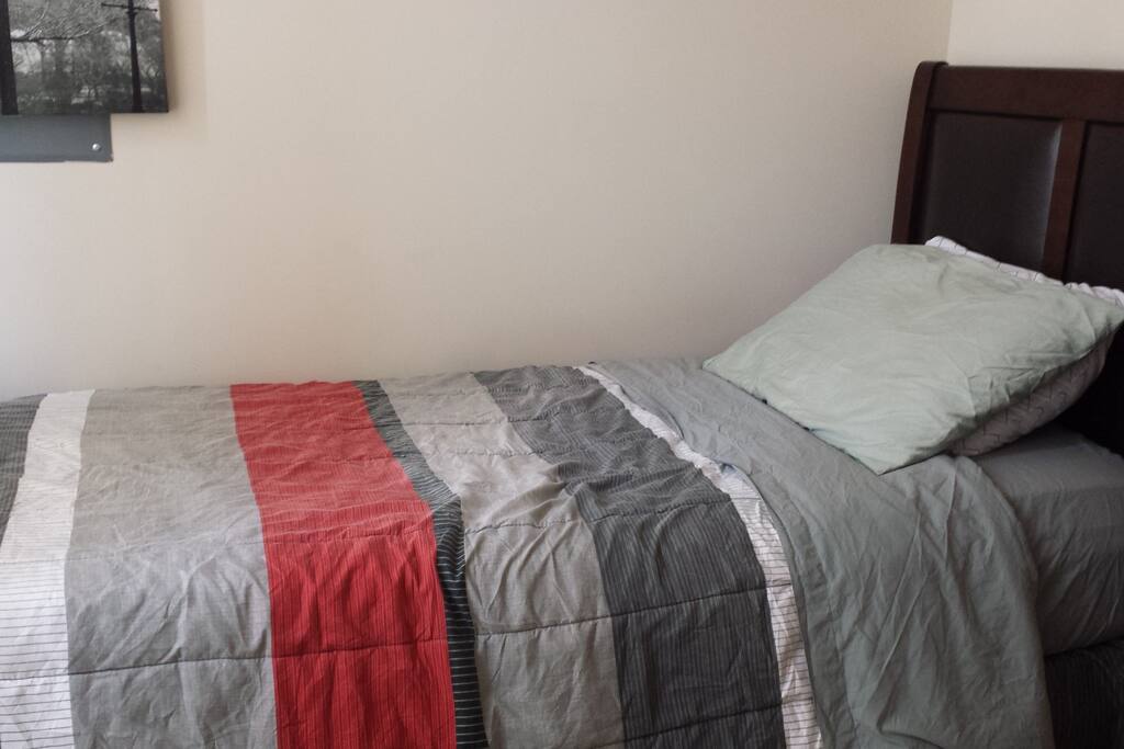 Comfortable twin bed