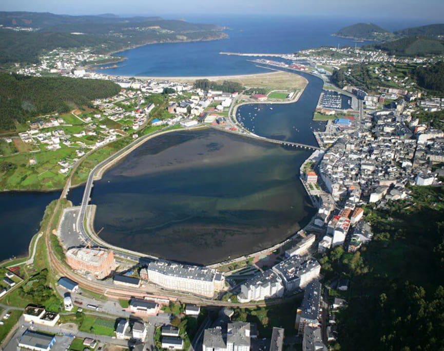 Vista aérea - Ría de Viveiro