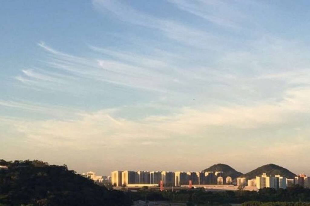 Vista da varanda à esquerda