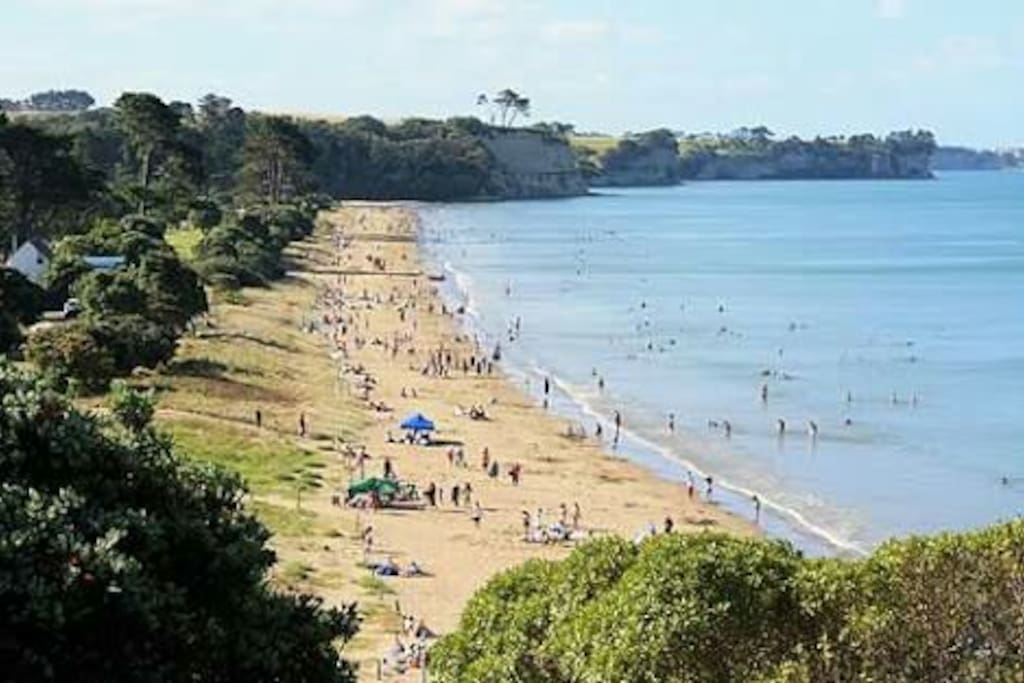 Long Bay Beach in the summer