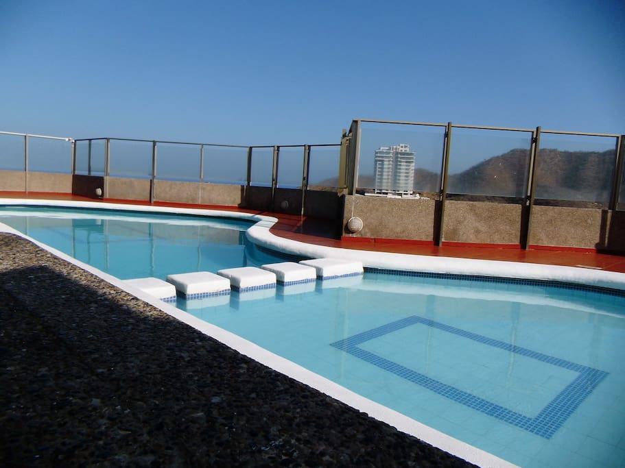 Piscina en la terraza