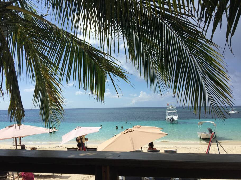 View from Beachers Bar and Grill just down the road you can't miss it.
