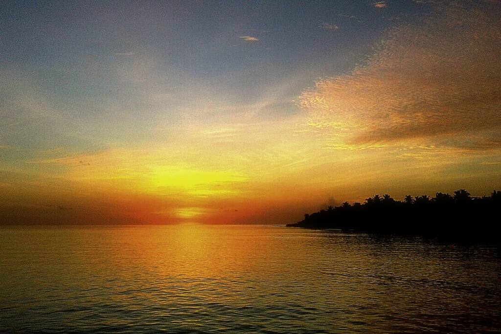 sunset fishing