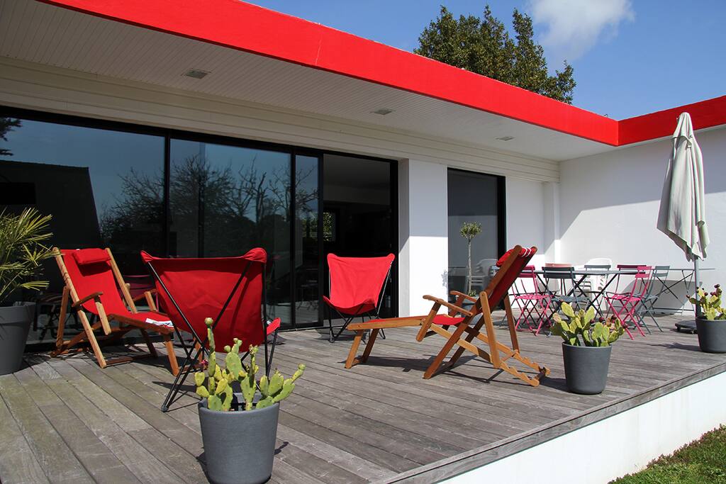 Salon sur terrasse.