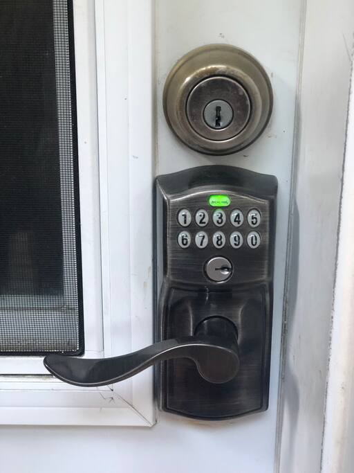 Keyed entry off back deck