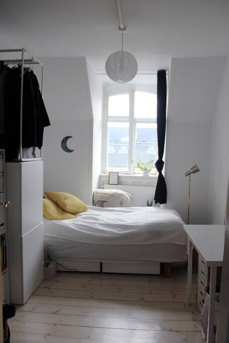 The room photographed from the door.