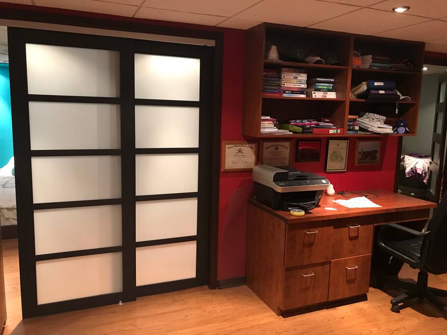 Bedroom privacy doors and work desk available if needed