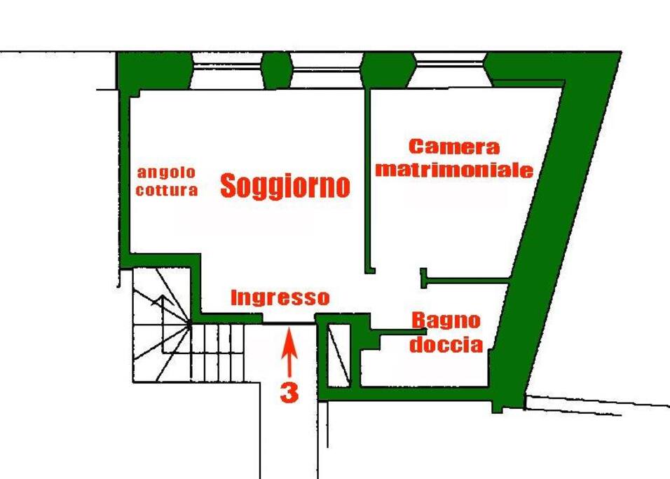 divano letto 2 piazze in soggiorno