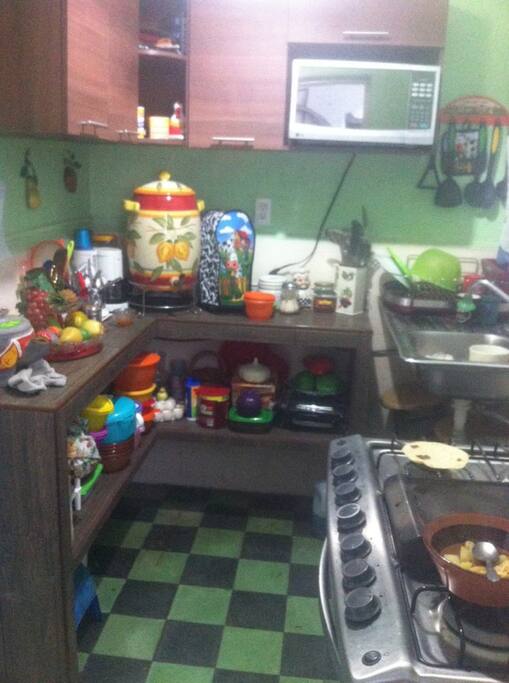 cocina disponible para el huesped.