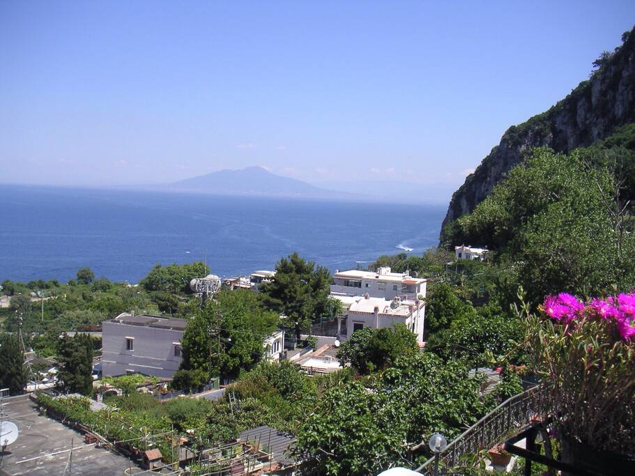 Vista da una delle camere da letto