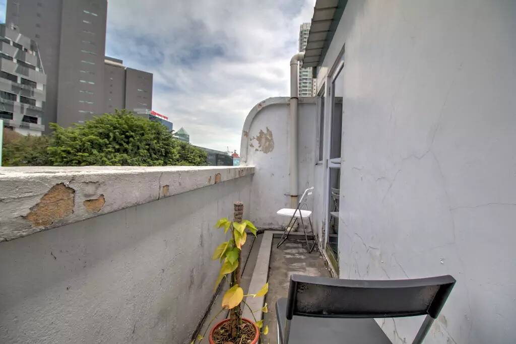 View from the balcony (shared access with another house mate)