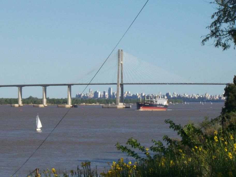 Vista del río desde las proximidades de la casa.