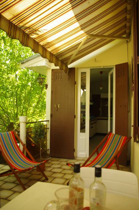 Terrasse ombragée