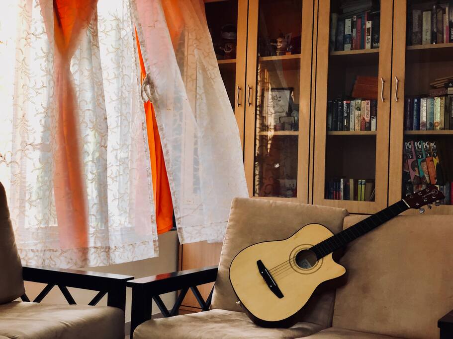 If music be the food of love...Acoustic Guitar available on request!