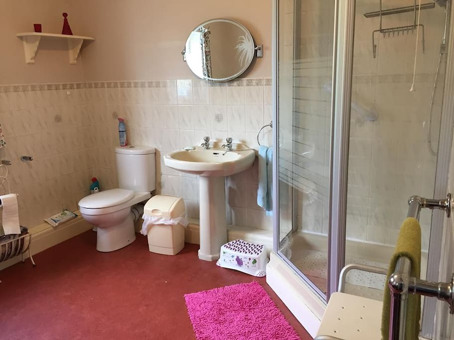 the shared bathroom