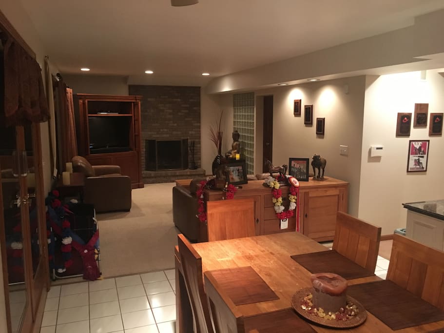 Private Family Room with Cable TV and 2 Sleep Sofas