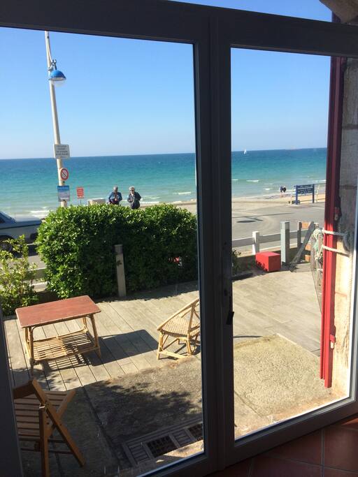 terrasse face à la mer