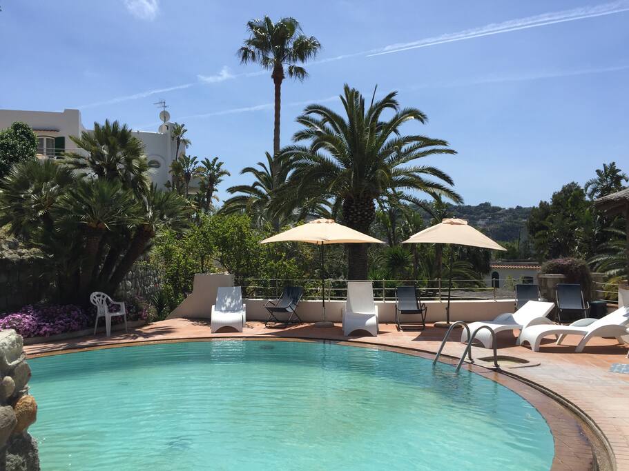 Piscina Naturale con solarium e vista