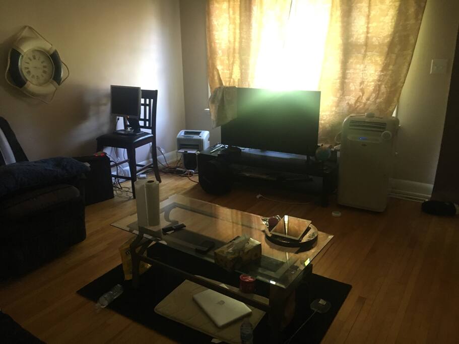 Living room with a tv