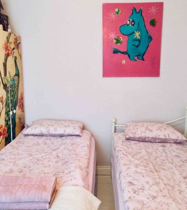 With both beds out. Ideal for short stays with busy days and nights planned, and when the most important thing is a bed and a shower.
