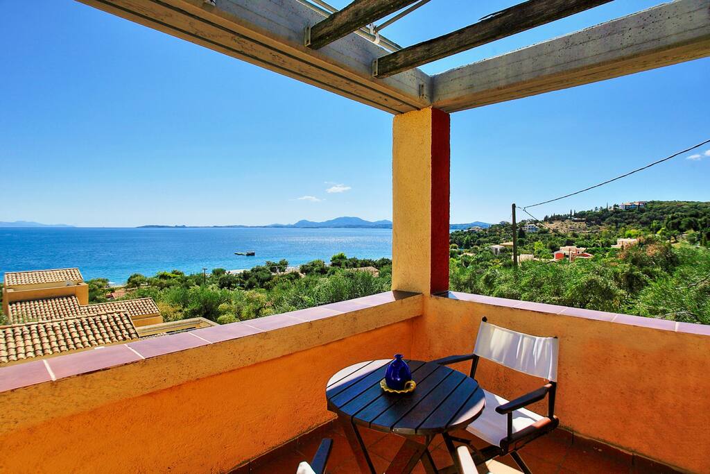 Upper balcony sea views