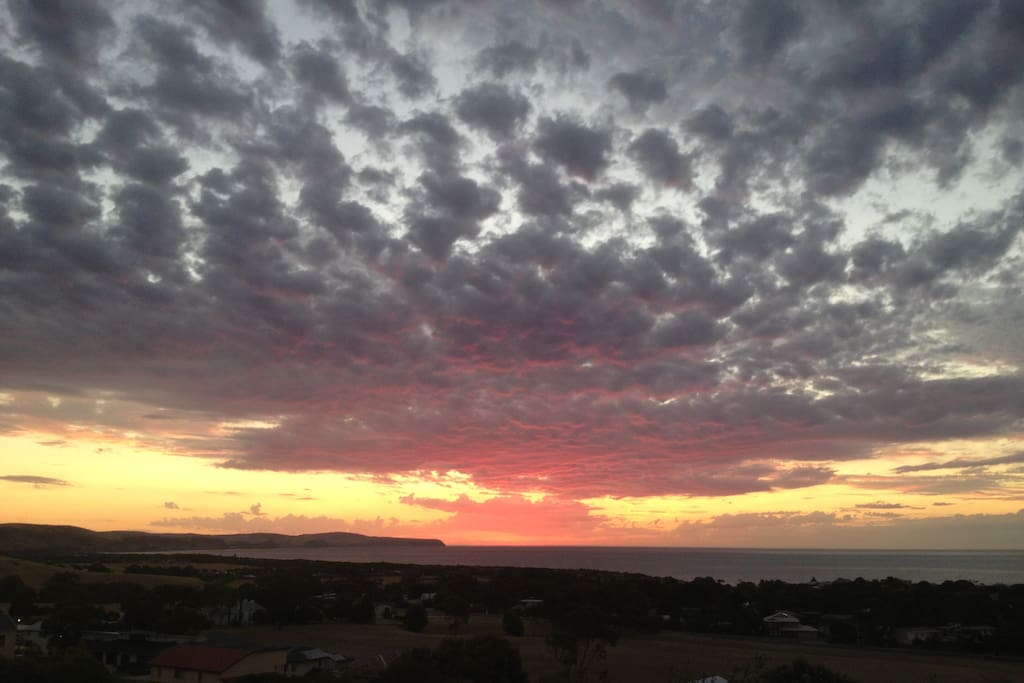 Sunset from balcony