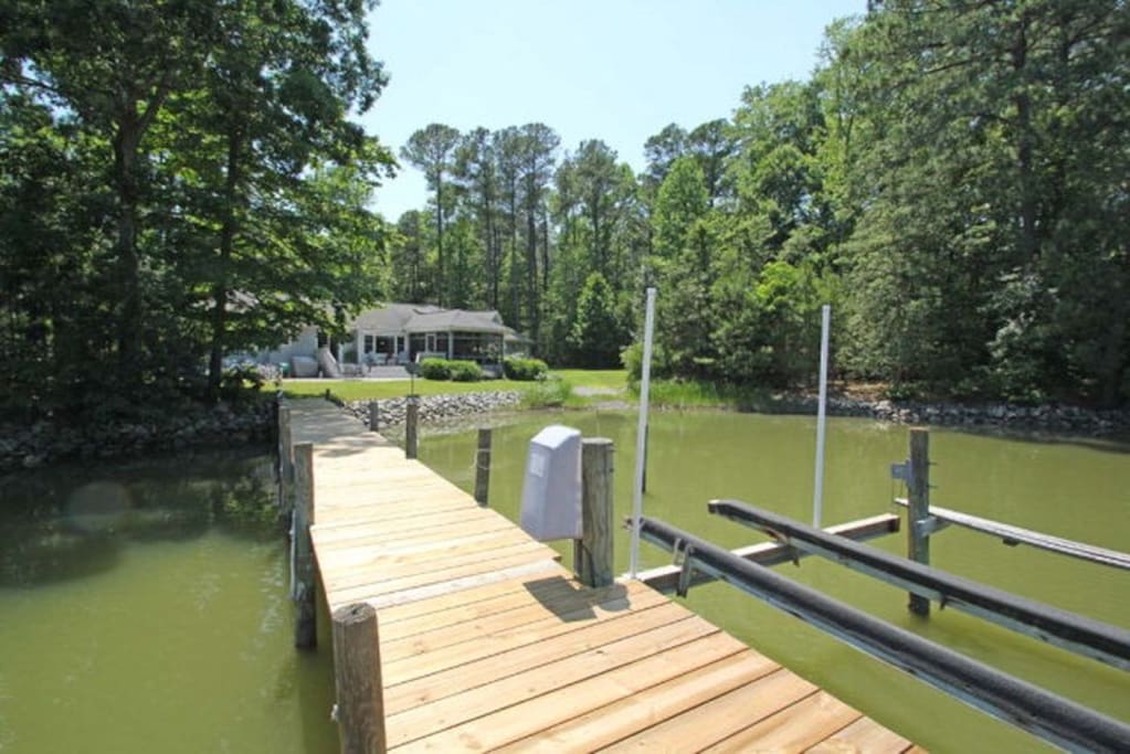 View from Dock to House