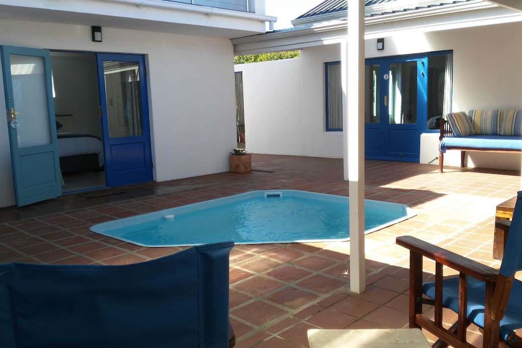 Plunge pool in inner courtyard