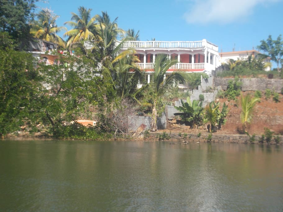 View of house from river