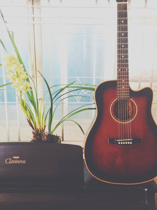 living room for our guest who love music