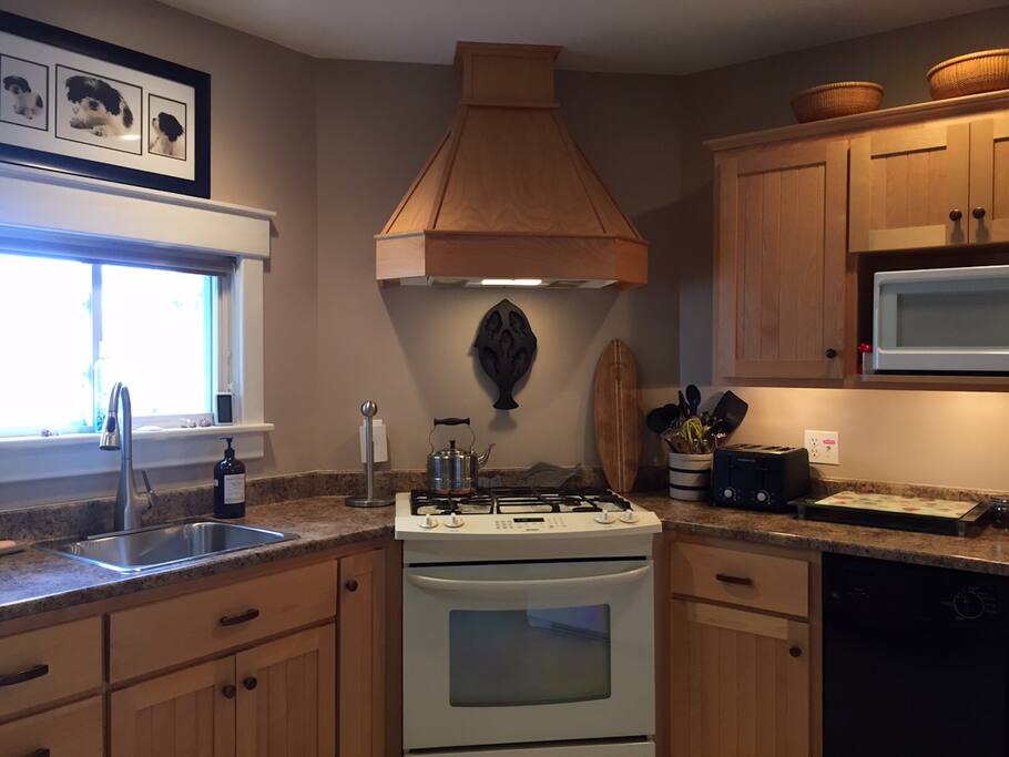 The kitchen is a "cook's" kitchen!