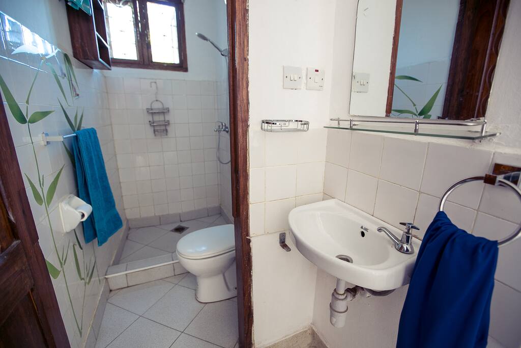 The shared bathroom