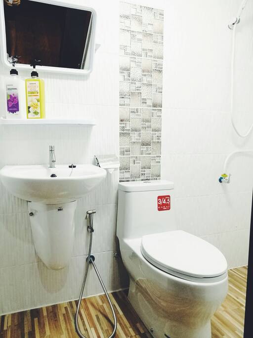 All new private bathroom.