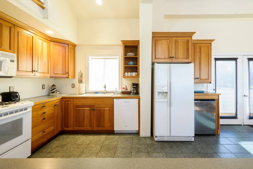 Spacious kitchen.