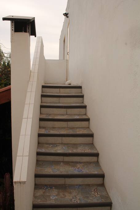 Treppe zur Ferienwohnung