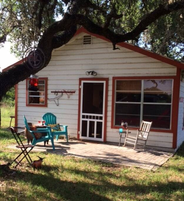 Patio and side entrance
