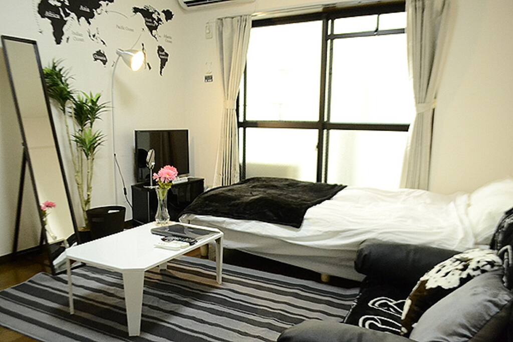 2Room/Same Apartment★Room.No.01&02★
Double bed x2 Double Sofa bedx2