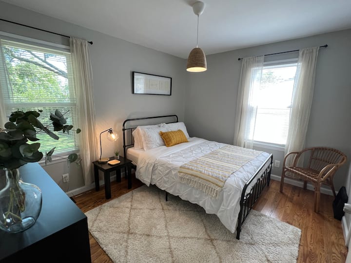 Master bedroom with TV