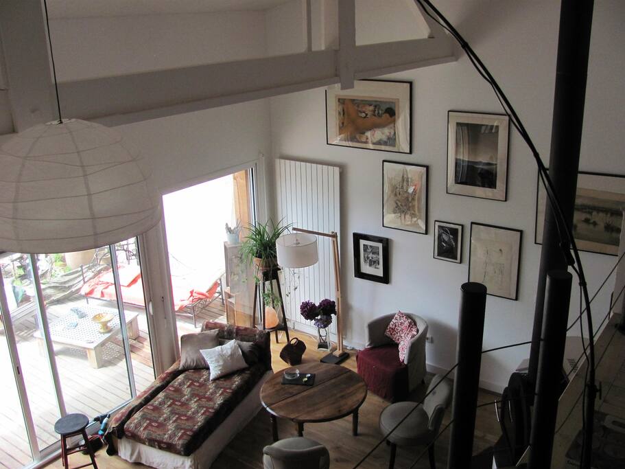 Vue du coin détente sur le salon