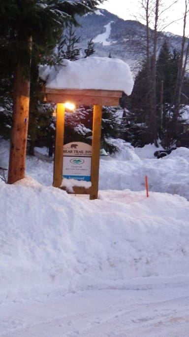 Zoned tourist rental walking distance to Whistler Village and both mountains - free on-site parking.