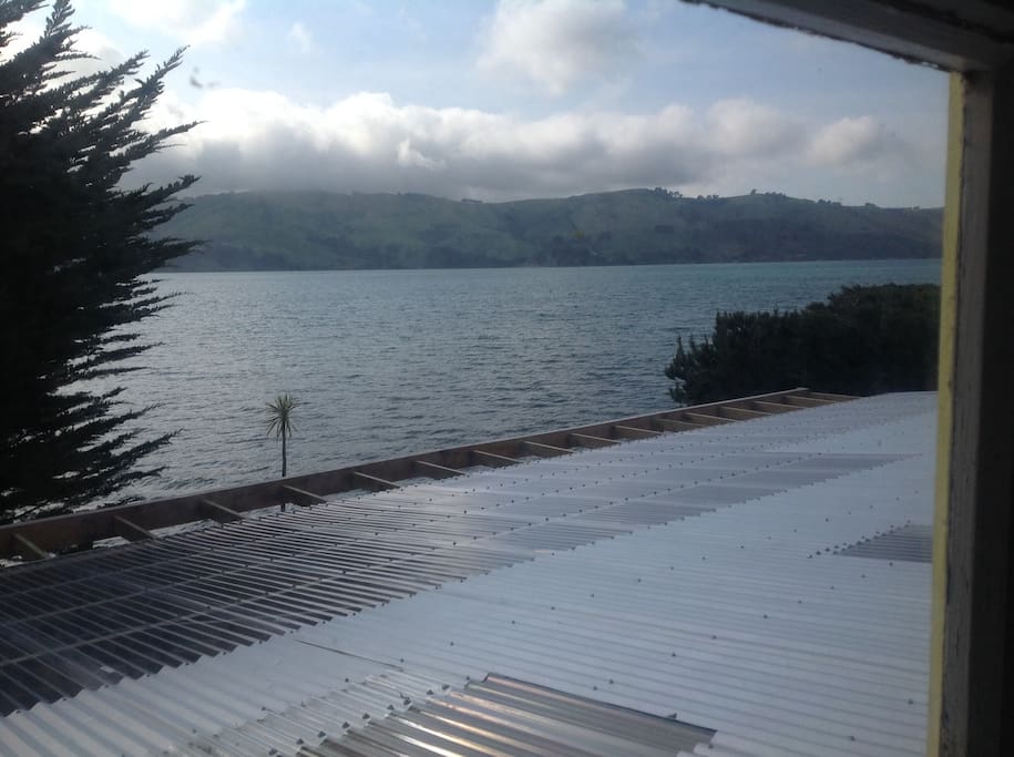 View of the sea from upstairs bedroom