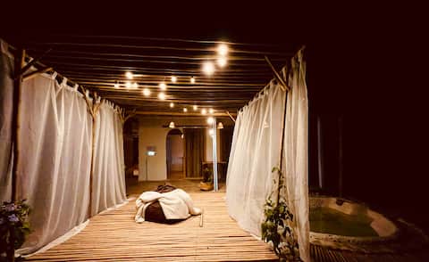 Successful Airbnb property: Aguadulce farmstay. Private cabin near river in San Rafael