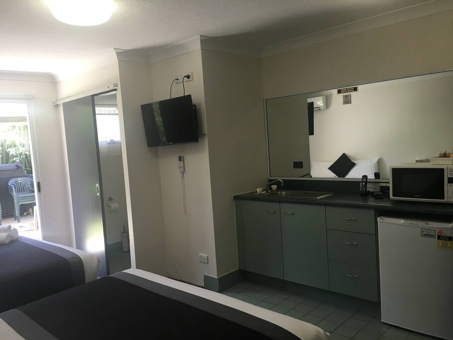 Semi Self contained studio room with Kitchenette.