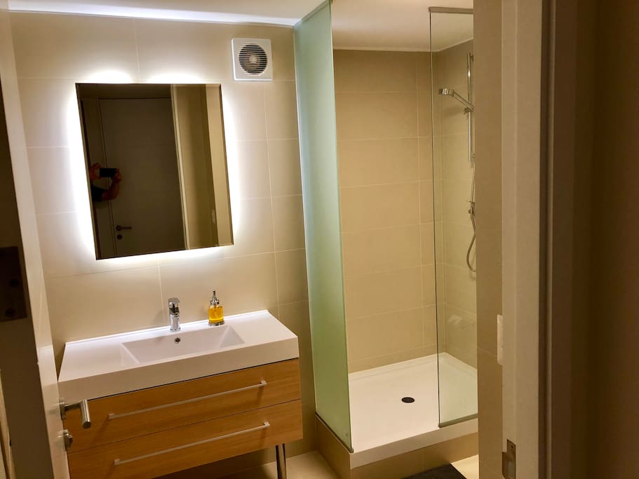 Detalle de Baño privado en cada dormitorio.