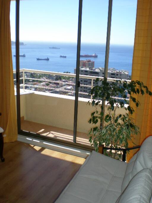from the living-room you can enjoy the view