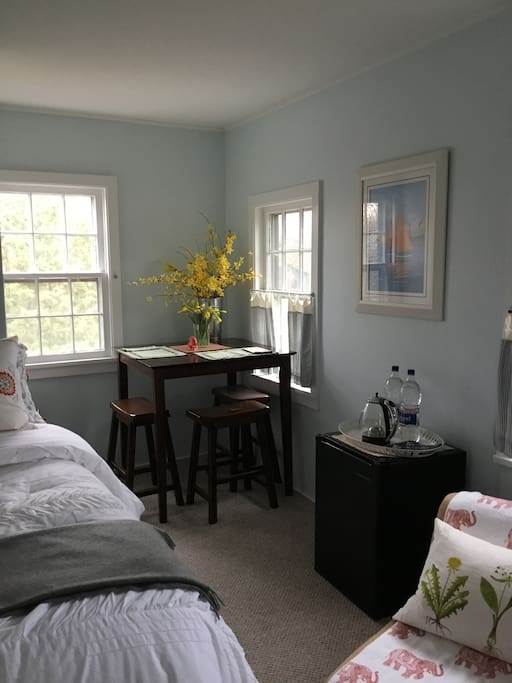 Sunlit breakfast nook - or quiet work space.