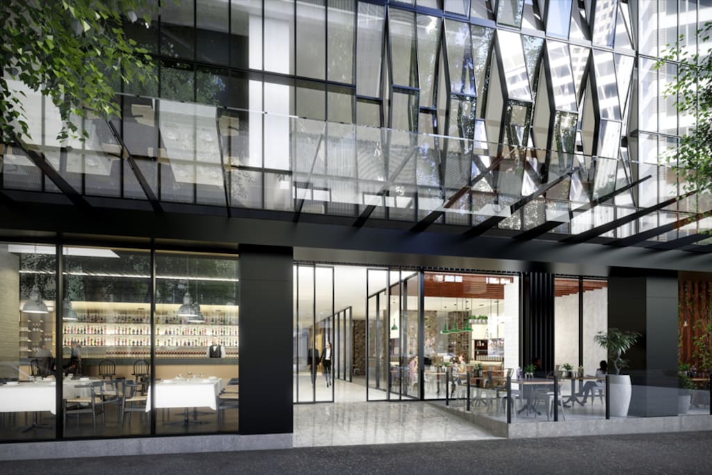 Front entrance at 568 Collins St