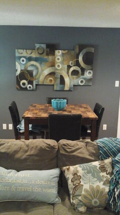 Family room is private for renter and has table