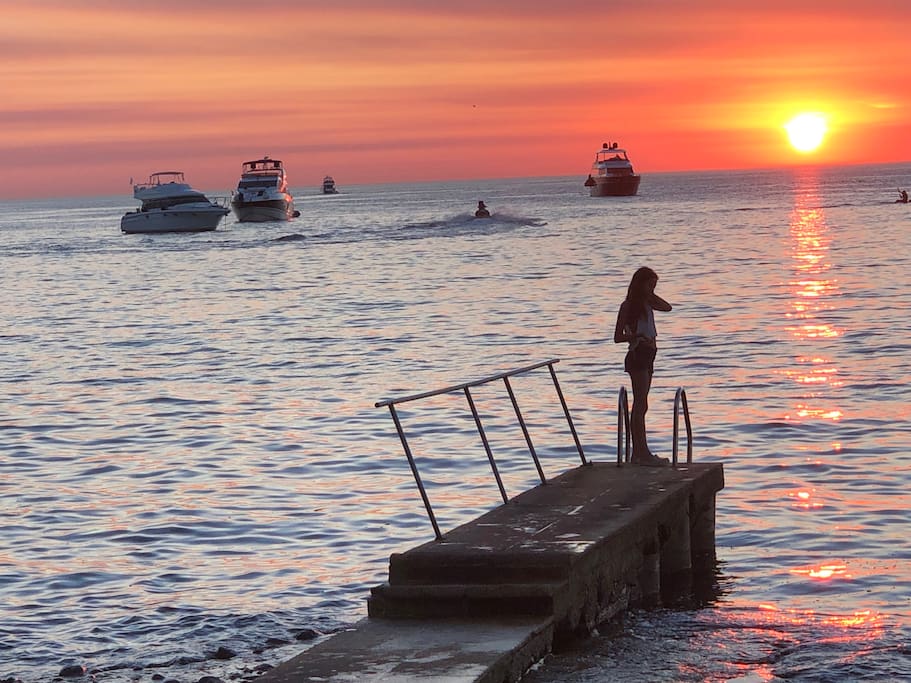 Atardecer en el muelle
