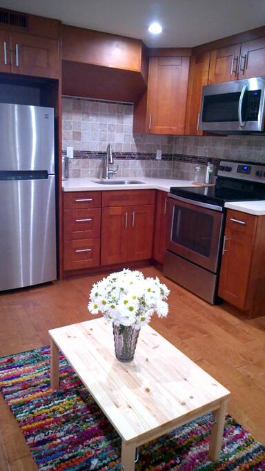 The central area facing the kitchen